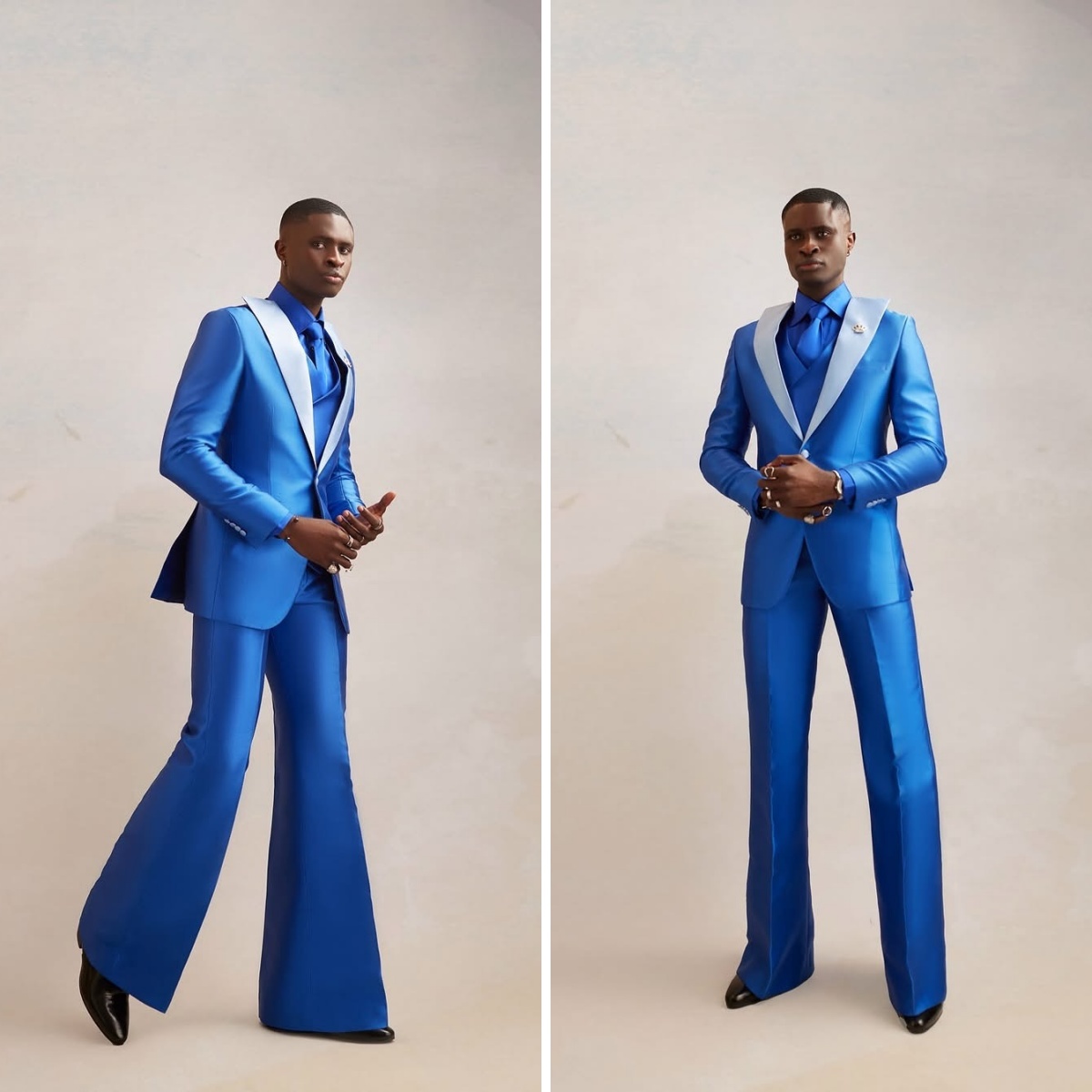 Men Formal Wear Modern - Ensemble de costume en Satin pour