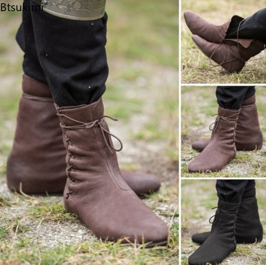 Men Formal Wear With Boots - Bottes médiévales pour hommes 2026, style