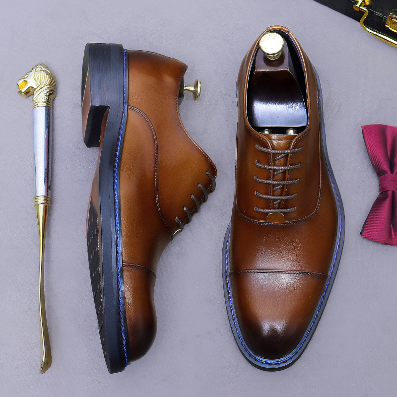 Formal Men Daily Wear Footwear - Nouvelles Chaussures Richelieu en Cuir Véritable