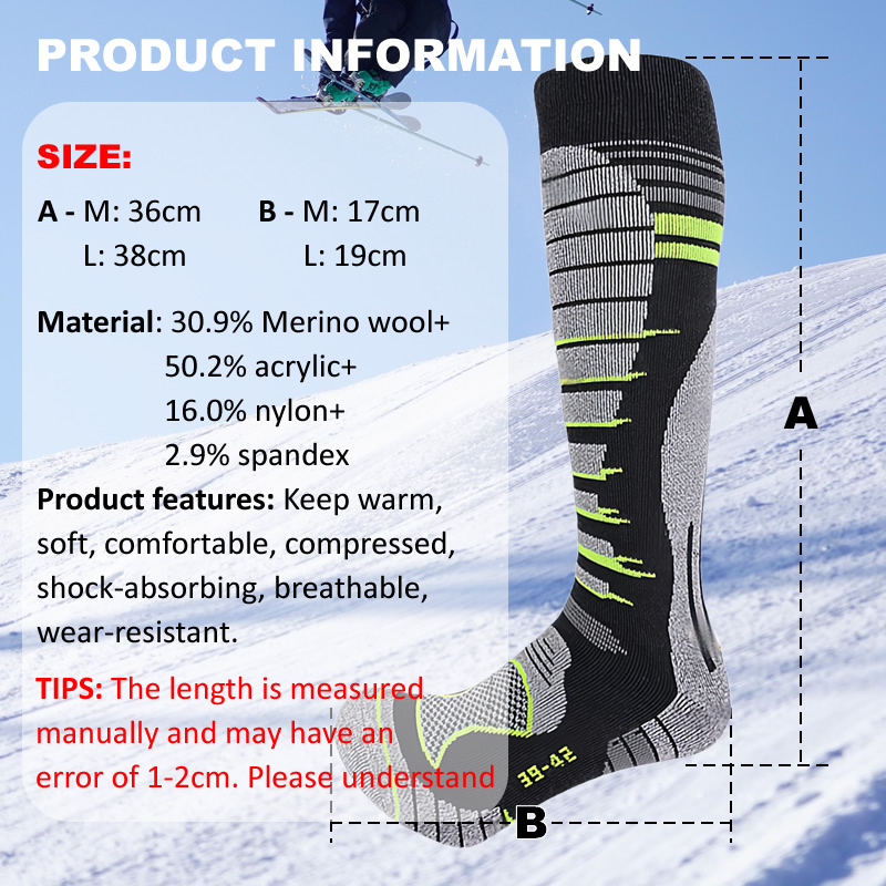 Chaussettes de Ski en laine mé - Sock Garter Men avis et prix