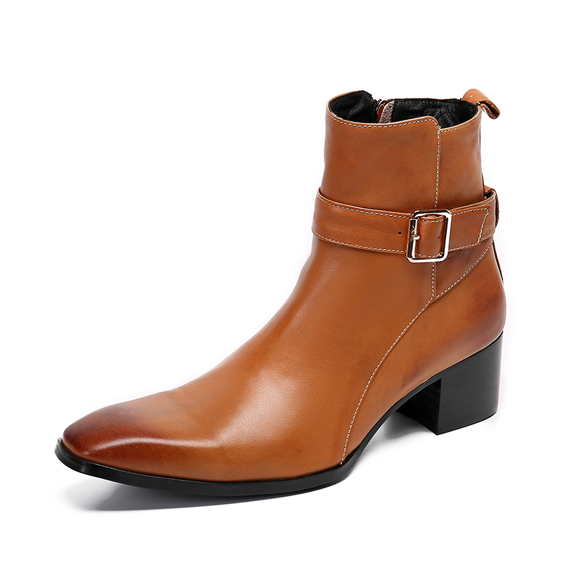 Bottines pointues à fermeture  - Men Formal Wear With Boots avis et prix