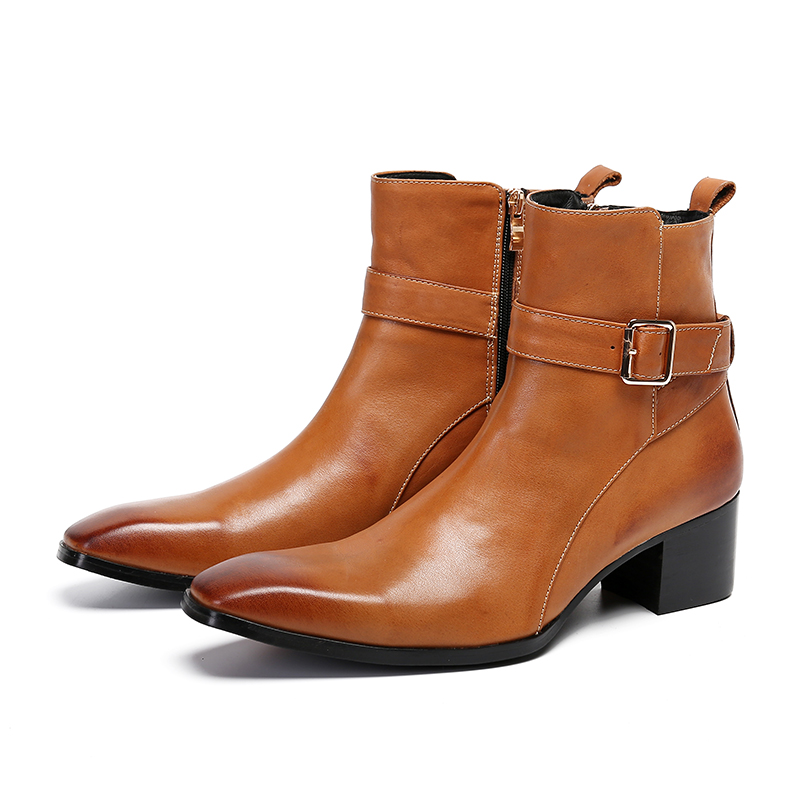 Bottines pointues à fermeture  - Men Formal Wear With Boots avis et prix