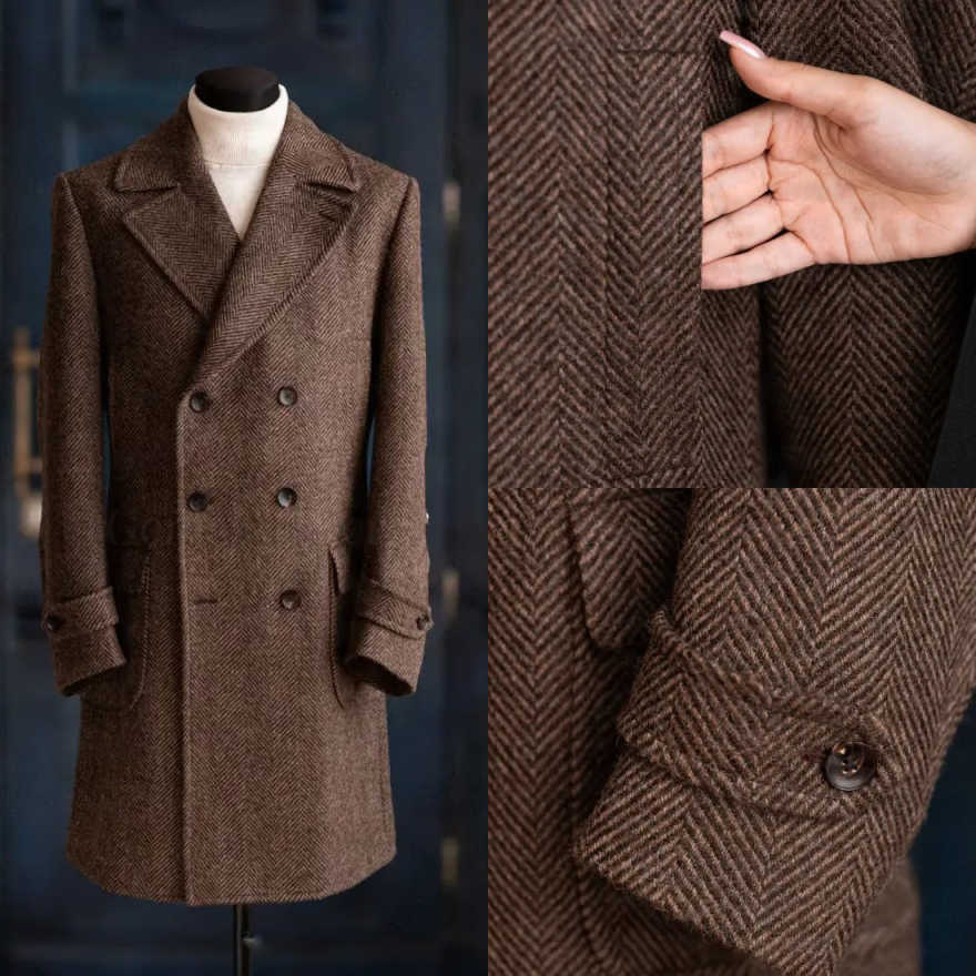 Manteau moderne à chevrons pou - Men Formal Wear Modern avis et prix