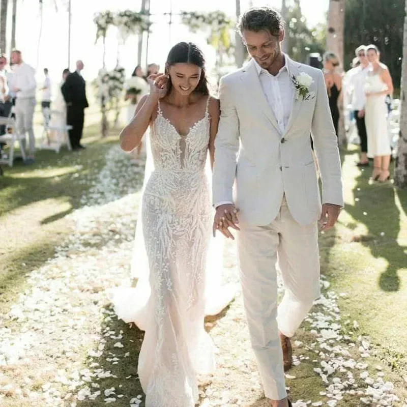 Smoking de mariage en lin pour - Men Formal Wear Modern avis et prix