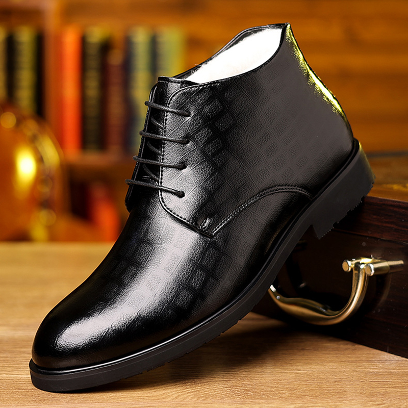 Bottes en cuir de style britan - Men Formal Wear With Boots avis et prix