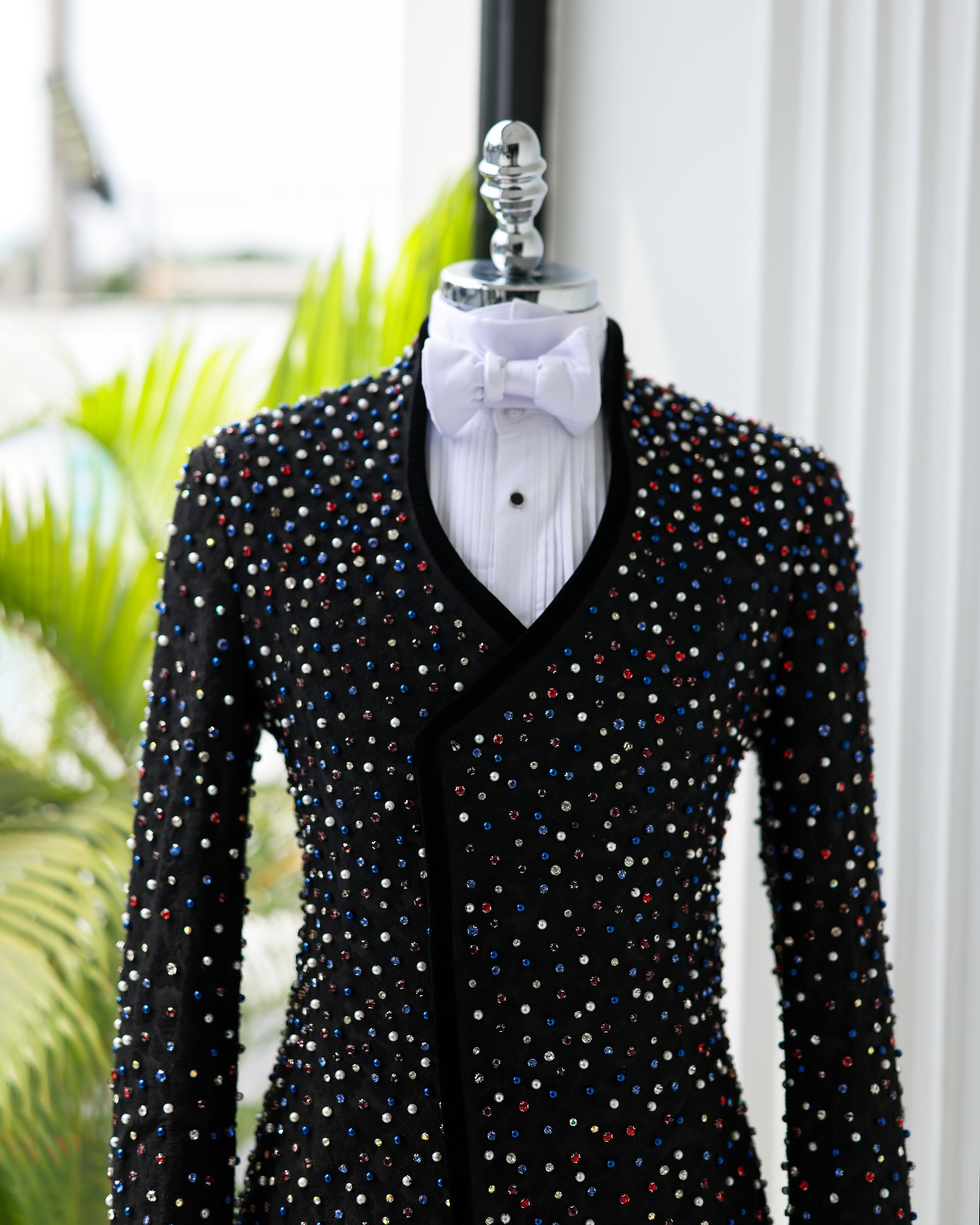 Cristaux colorés hommes costum - Men Formal Wear Modern avis et prix