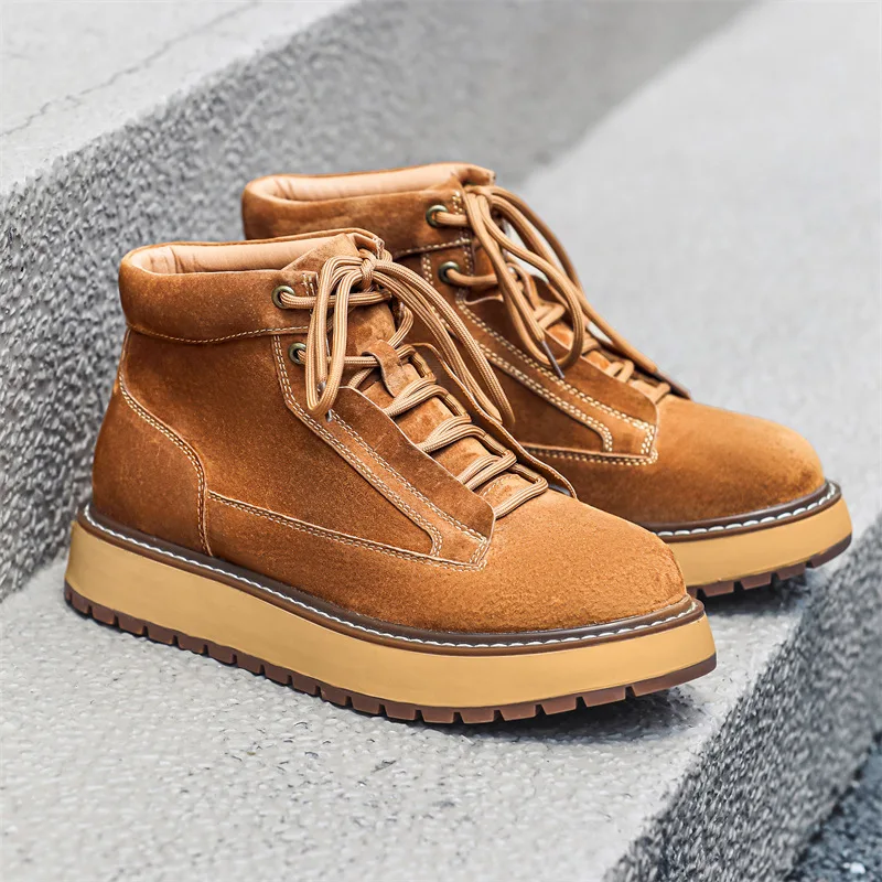 Chaussures en cuir suédé de va - Men Formal Wear With Boots avis et prix