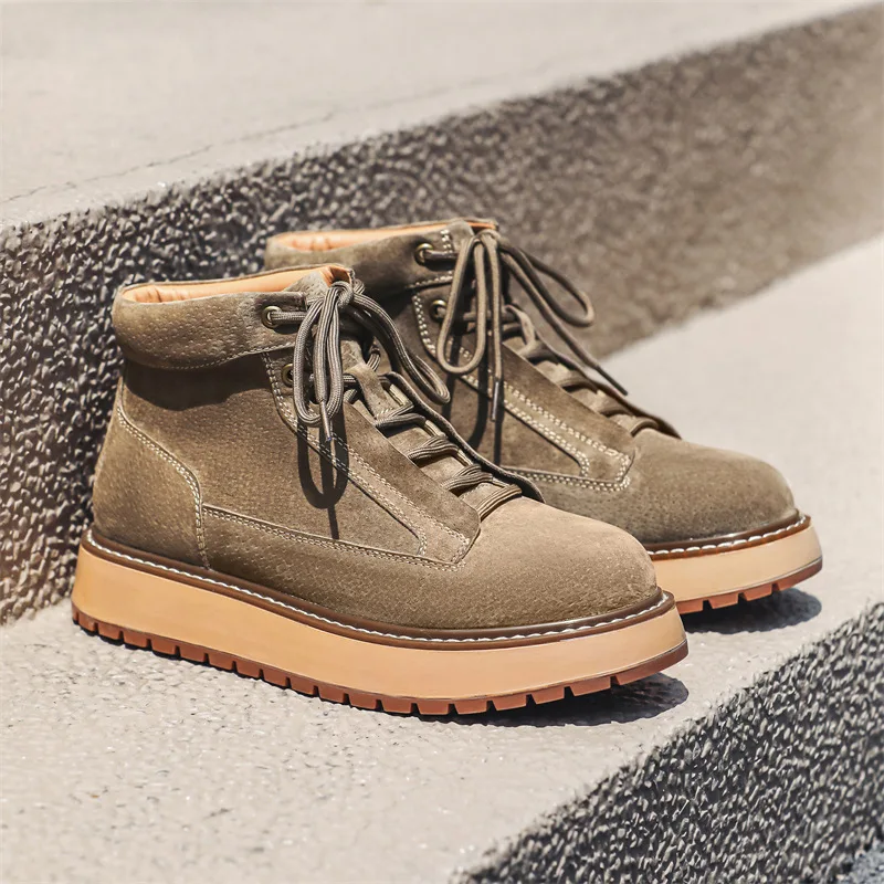 Chaussures en cuir suédé de va - Men Formal Wear With Boots avis et prix
