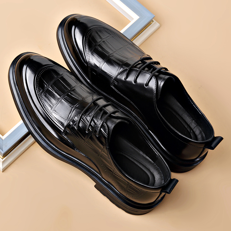 Chaussures en cuir formelles d - Formal Men Daily Wear Footwear avis et prix