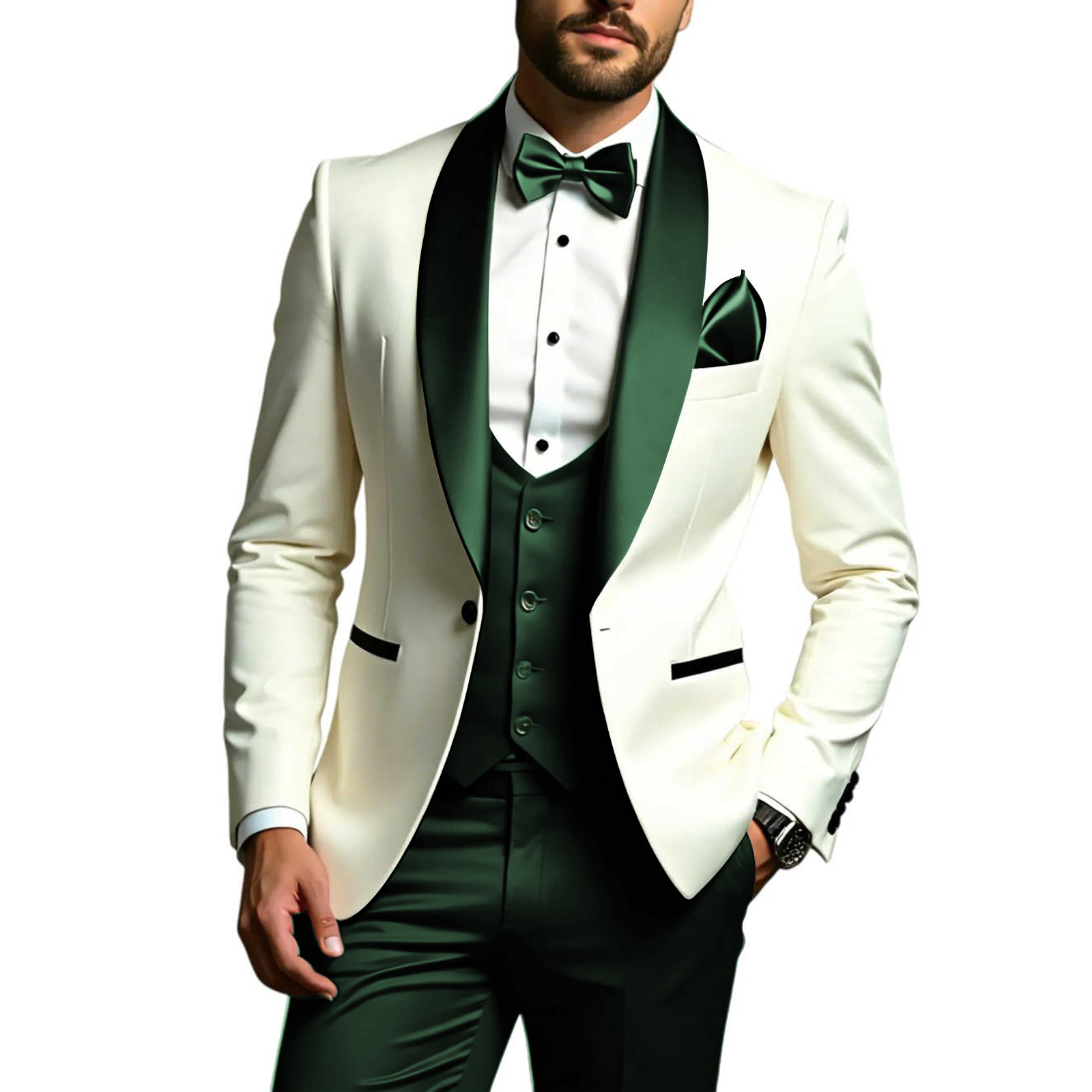 Costumes 3 pièces pour hommes, - Men Formal Wear Modern avis et prix