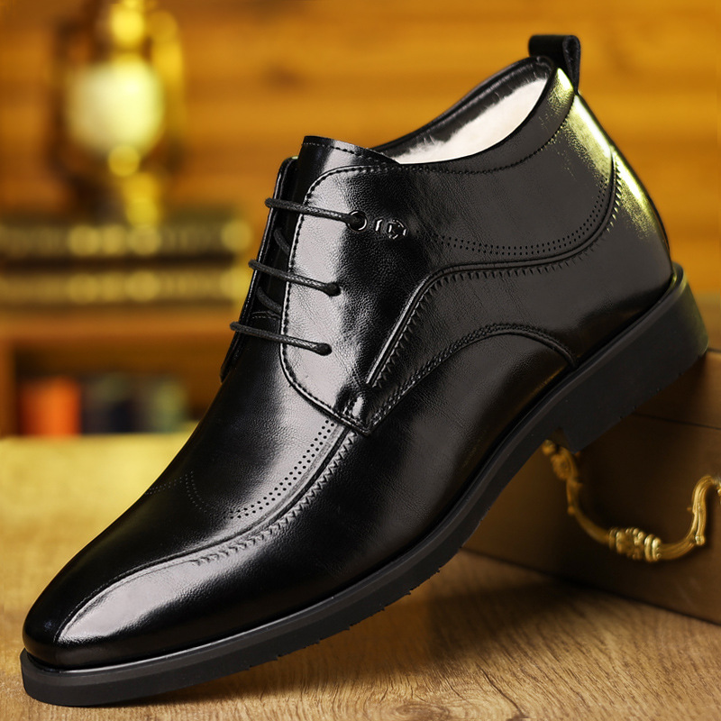 Chaussures en cuir épaissi pou - Men Formal Wear With Boots avis et prix